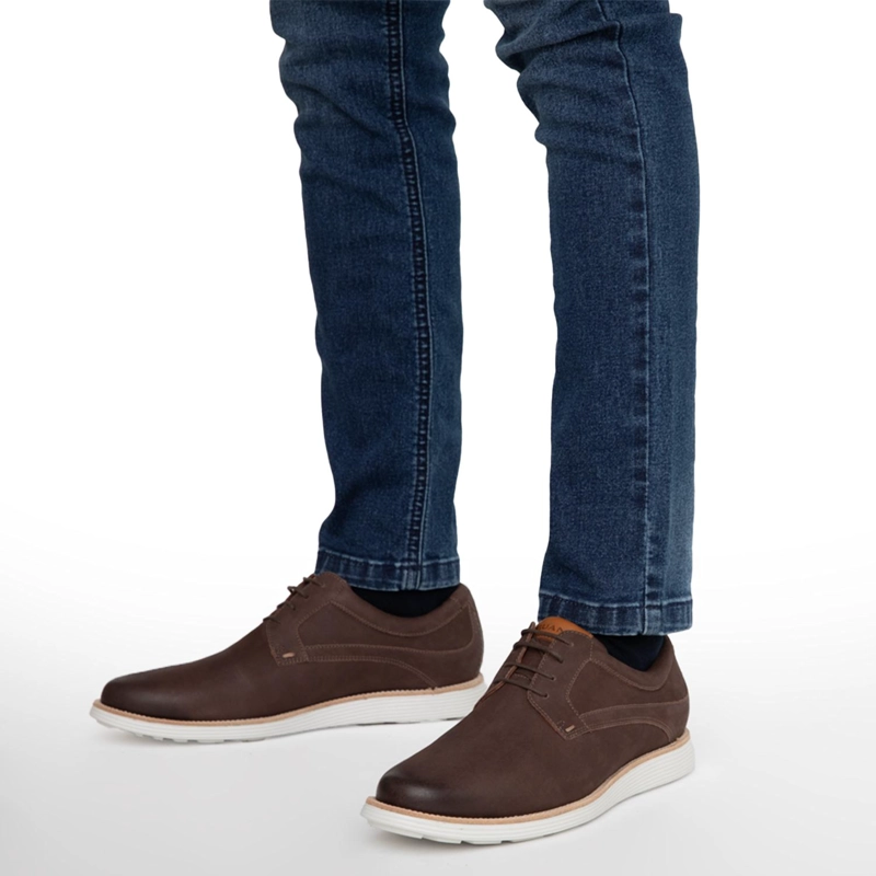 ZAPATO DE CUERO HOMBRE GUANTE CHOCOLATE PRINCE - 2
