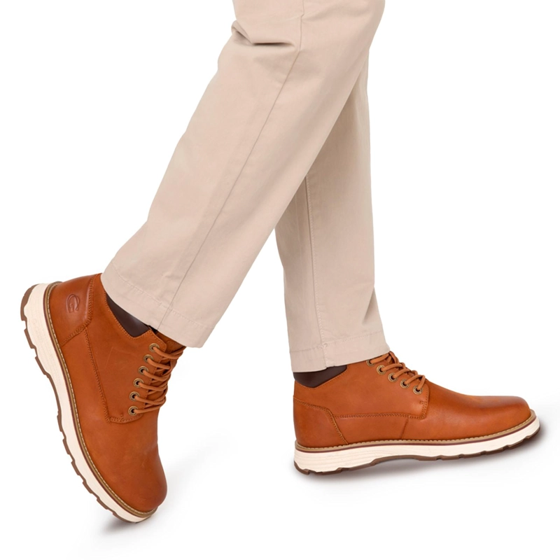 BOTIN DE CUERO HOMBRE GUANTE TOSTADO RODEO - 2