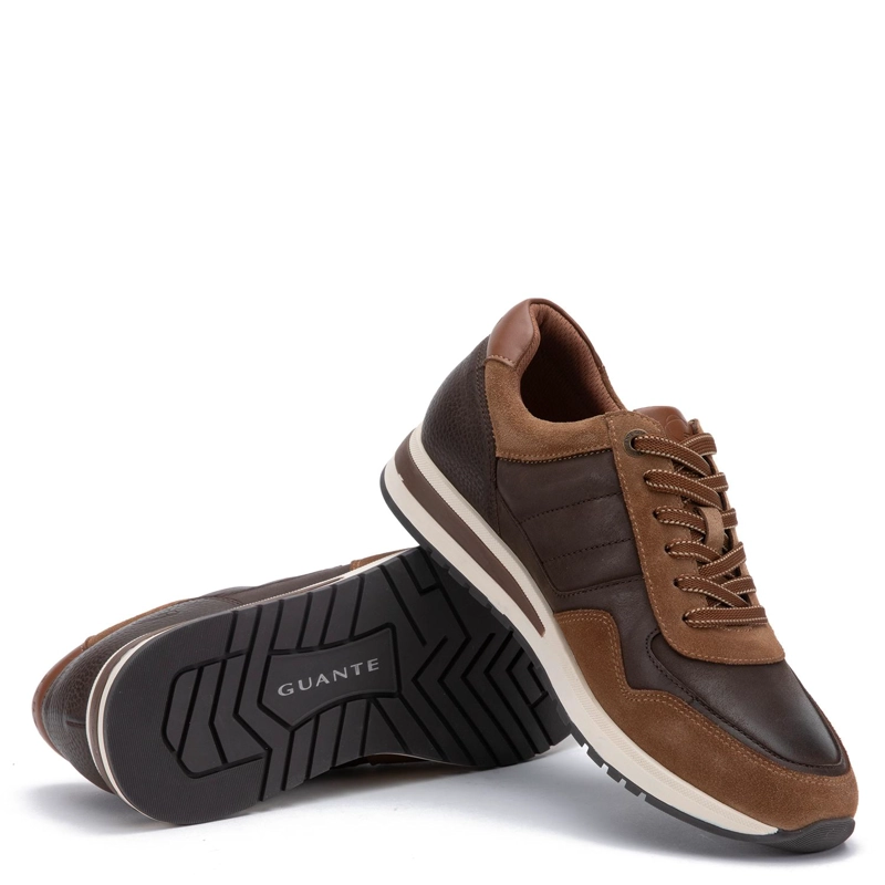 ZAPATILLA DE CUERO HOMBRE GUANTE TOSTADO PEKIN - 4