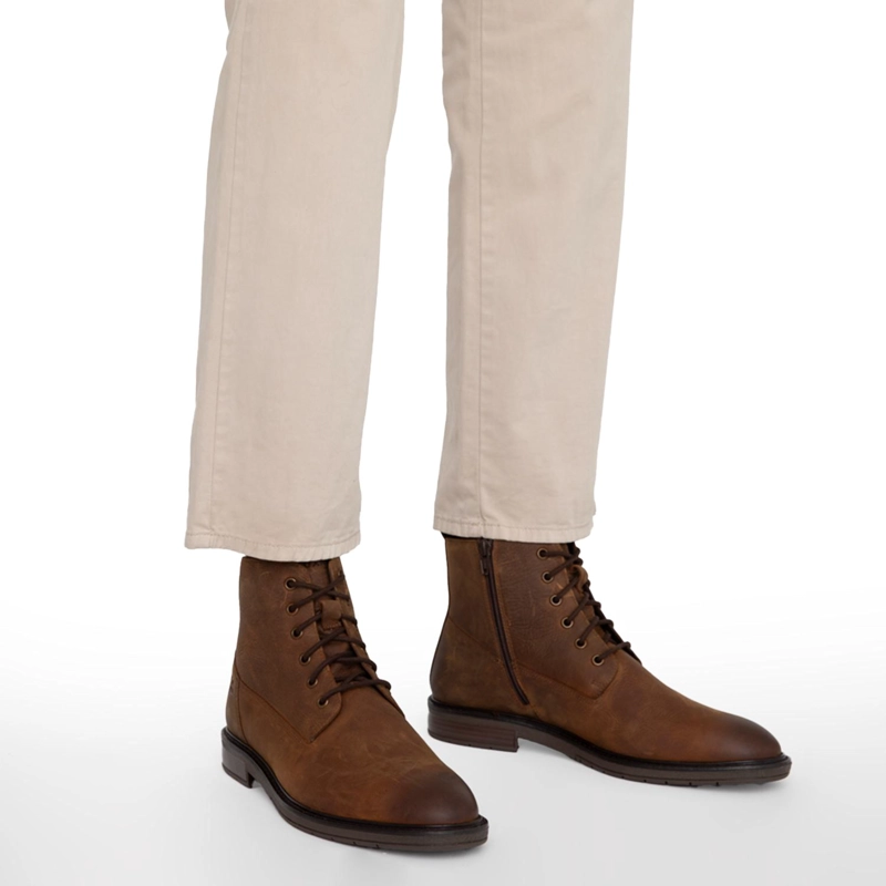 BOTIN DE CUERO HOMBRE GUANTE CHOCOLATE CASPER 0036116 - 2