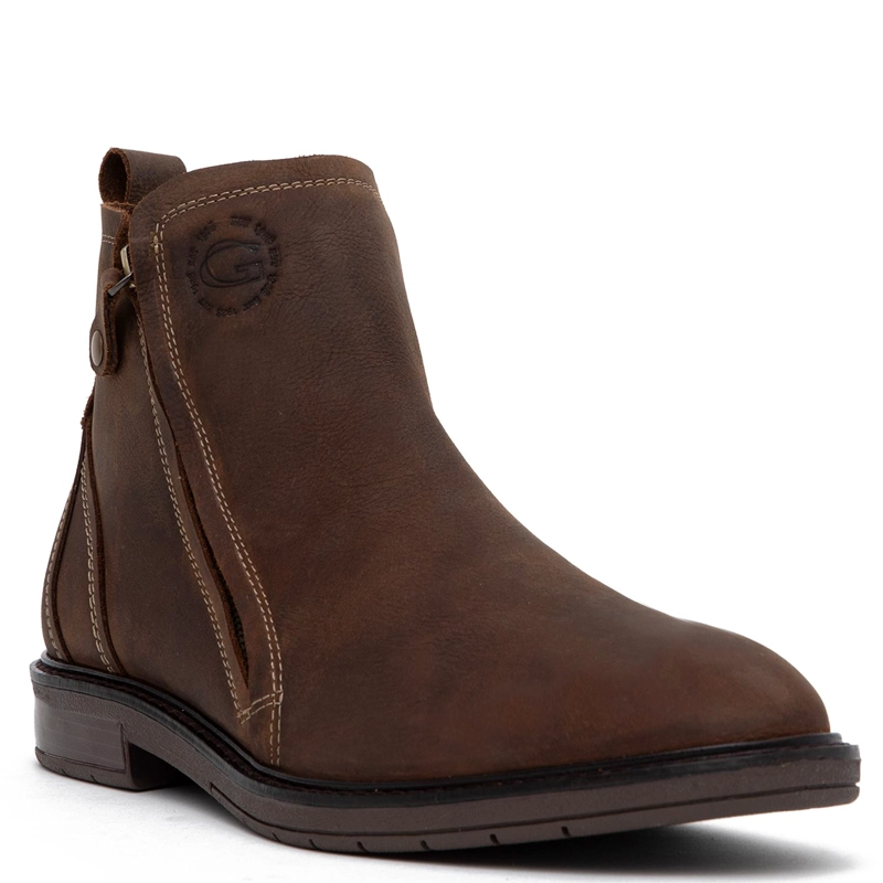 BOTIN DE CUERO HOMBRE GUANTE CHOCOLATE CASPER - 3