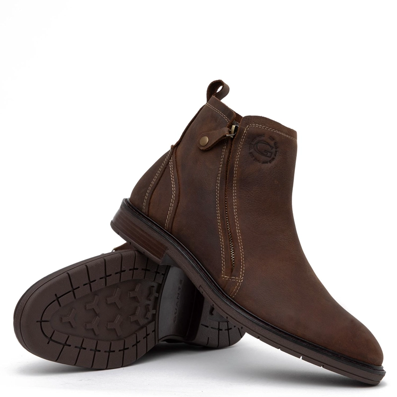 BOTIN DE CUERO HOMBRE GUANTE CHOCOLATE CASPER - 4