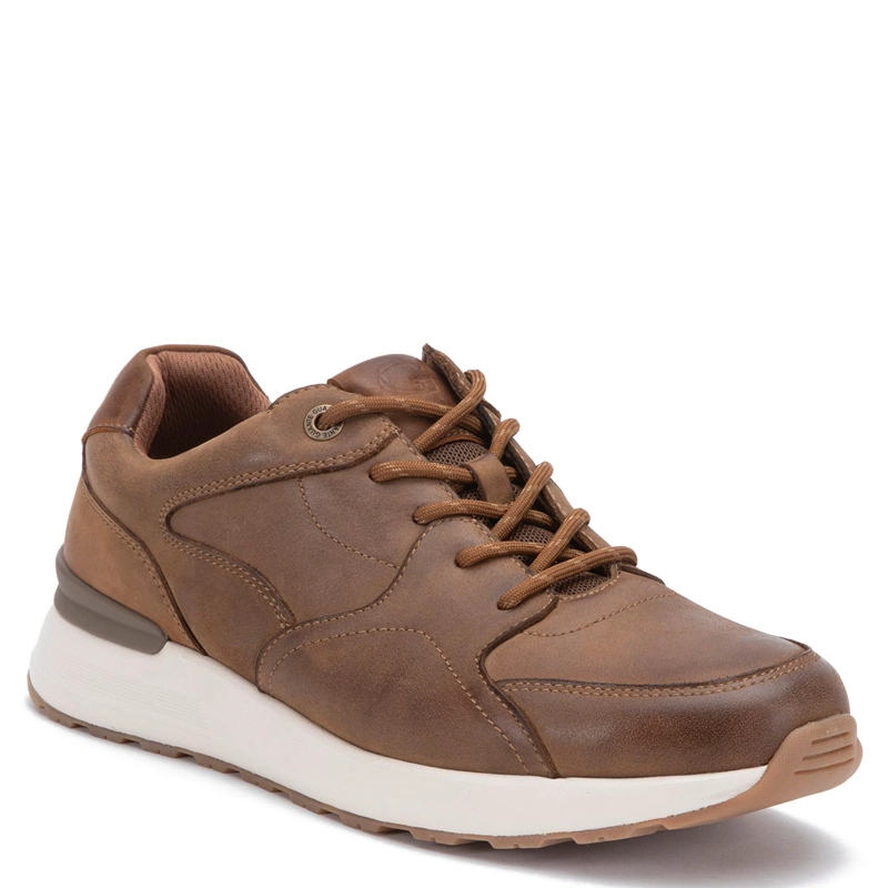 ZAPATILLA DE CUERO HOMBRE GUANTE CAMEL KIOTO 0036160 - 3