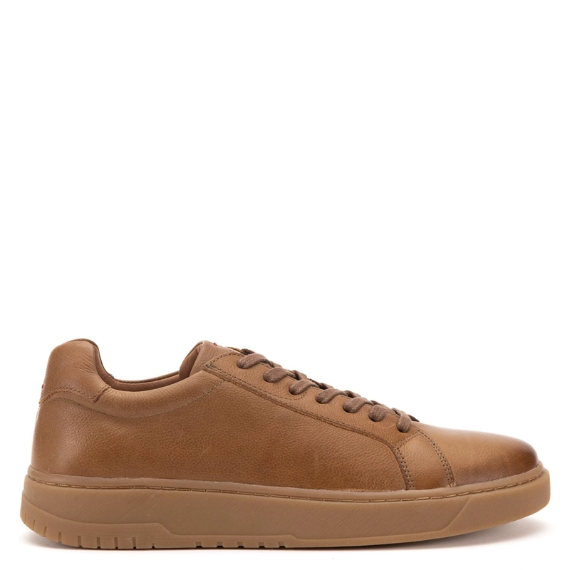 ZAPATILLA DE CUERO HOMBRE GUANTE CAFE  HONG KONG - 1
