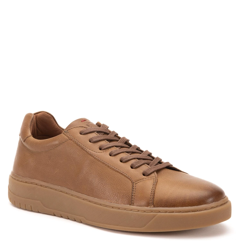 ZAPATILLA DE CUERO HOMBRE GUANTE CAFE  HONG KONG - 3