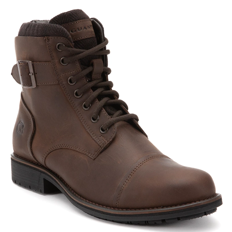 BOTIN DE CUERO HOMBRE GUANTE CHOCOLATE LANCASTER - 3