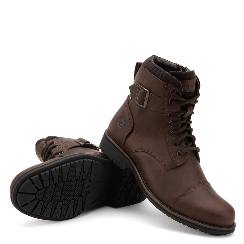 BOTIN DE CUERO HOMBRE GUANTE CHOCOLATE LANCASTER - 4