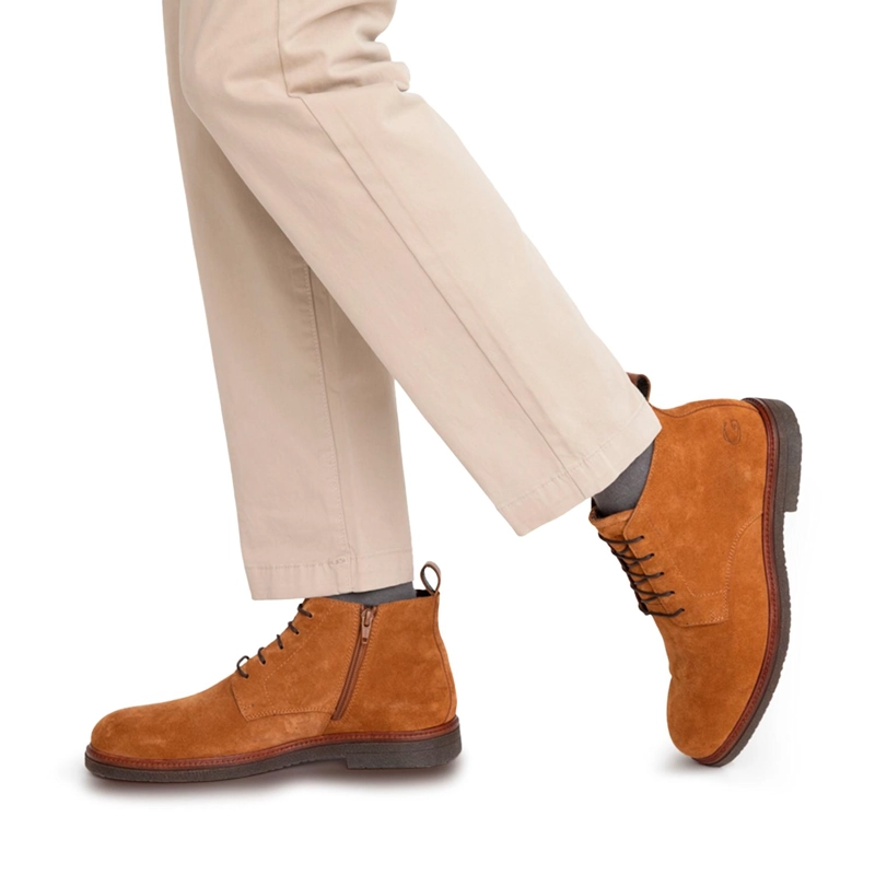 BOTIN DE CUERO HOMBRE GUANTE TOSTADO ABBEY 0036167 - 2