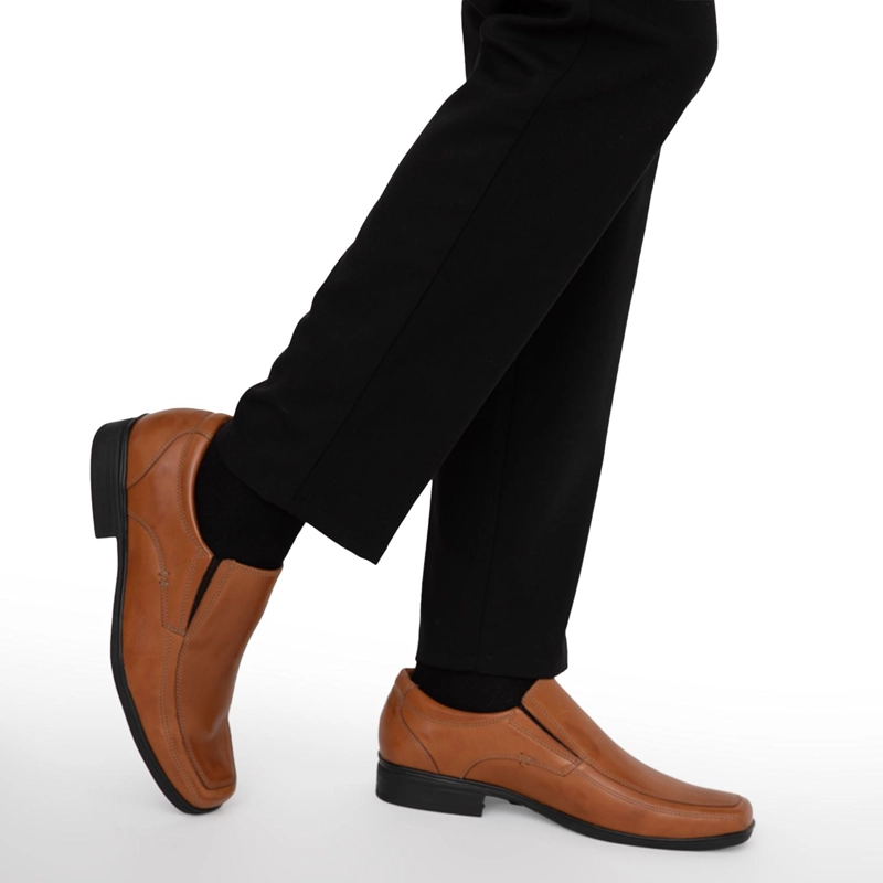 ZAPATO DE CUERO HOMBRE GUANTE CAMEL MONTREAL - 2