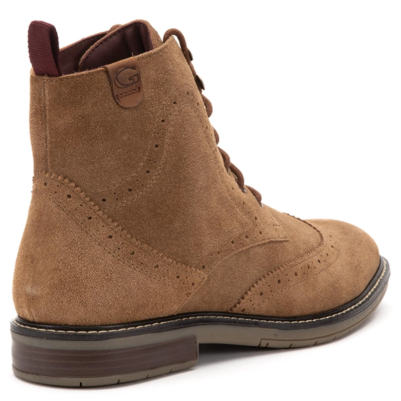 BOTIN DE CUERO HOMBRE GUANTE TAUPE CASPER 0036249 - 5