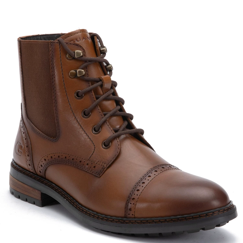 BOTIN DE CUERO HOMBRE GUANTE TOSTADO TOULOUSE 0036313 - 3