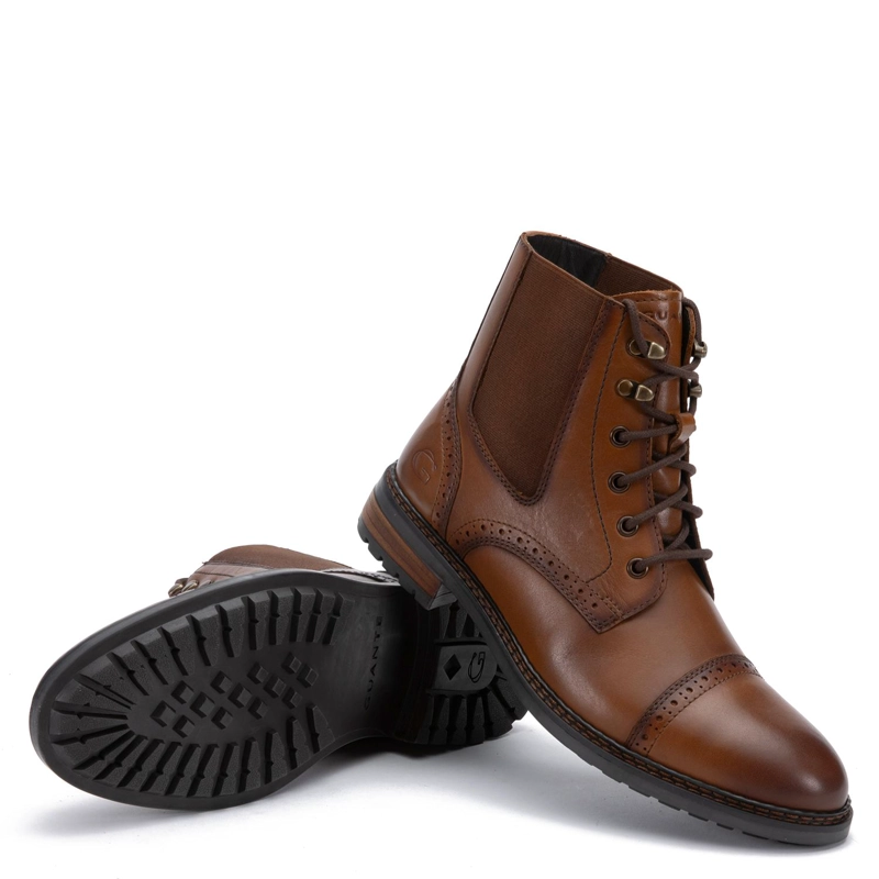 BOTIN DE CUERO HOMBRE GUANTE TOSTADO TOULOUSE - 4