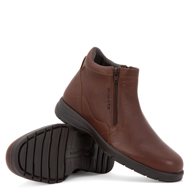BOTIN DE CUERO HOMBRE GUANTE CHOCOLATE DALLAS - 3