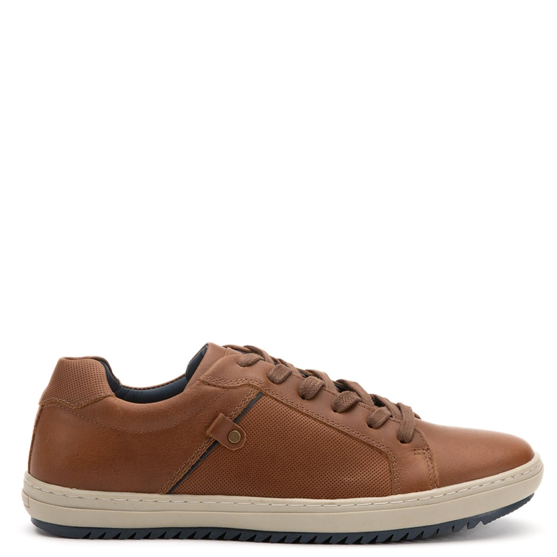 ZAPATILLA DE CUERO HOMBRE GUANTE TOSTADO KANSAS - 1