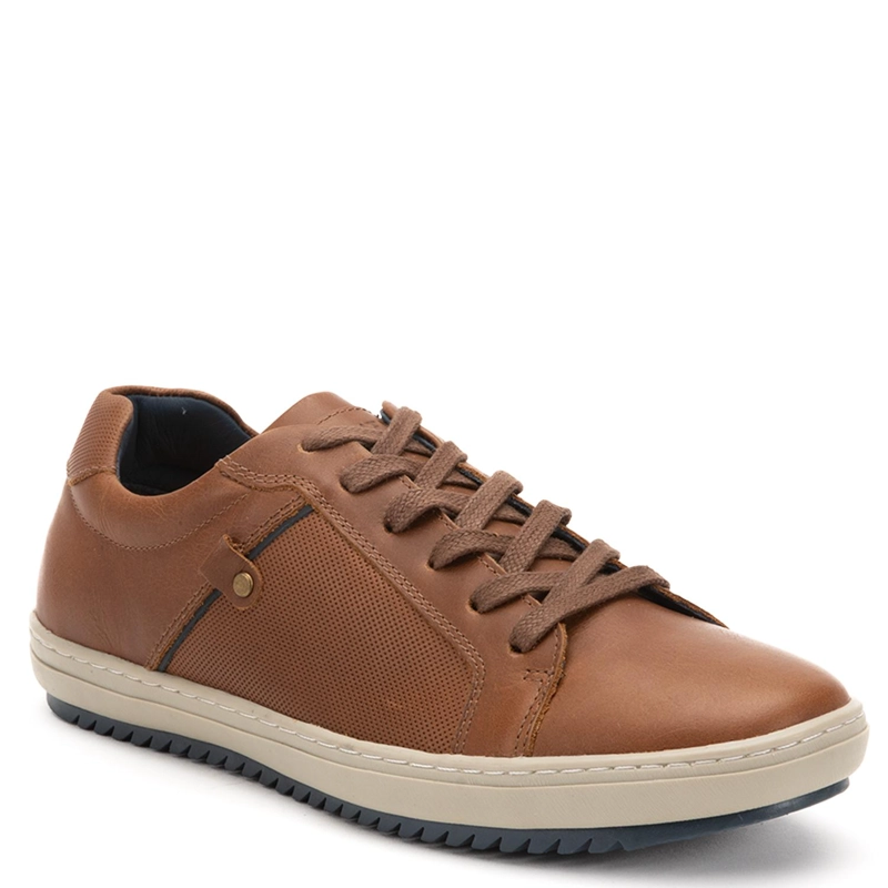 ZAPATILLA DE CUERO HOMBRE GUANTE TOSTADO KANSAS - 3