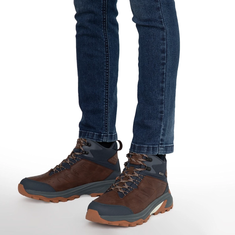 BOTIN OUTDOOR DE CUERO HOMBRE GUANTE CHOCOLATE PUCON - 2