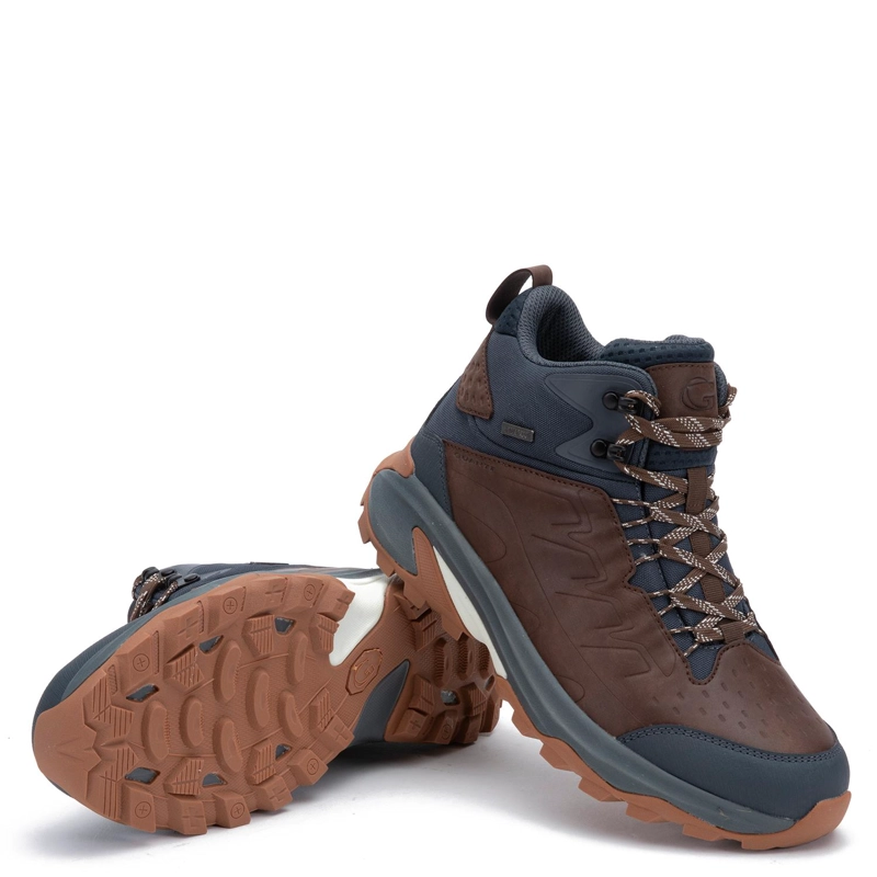 BOTIN OUTDOOR DE CUERO HOMBRE GUANTE CHOCOLATE PUCON - 4