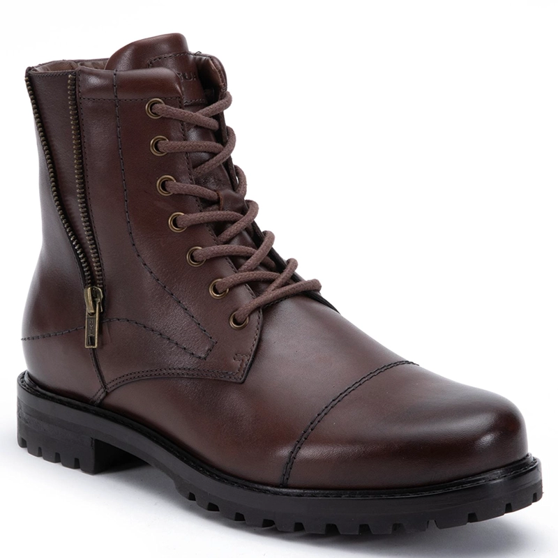 BOTIN DE CUERO HOMBRE GUANTE CHOCOLATE ESTOCOLMO 0036256 - 3