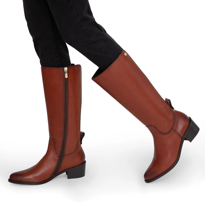 BOTA DE CUERO MUJER GACEL TOSTADO MONTANA 0660925 - 2