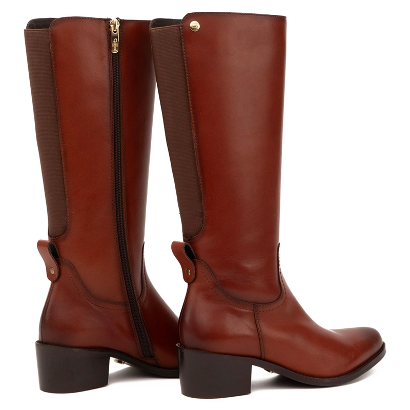 BOTA DE CUERO MUJER GACEL TOSTADO MONTANA 0660925 - 5