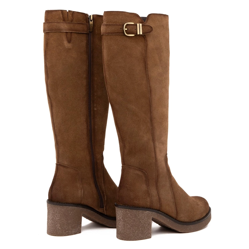 BOTA DE CUERO MUJER GACEL TAUPE MEG - 5