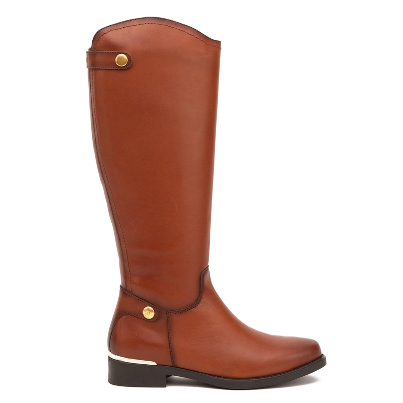 BOTA DE CUERO MUJER GACEL TOSTADO HORTENCIA 0660823 - 1