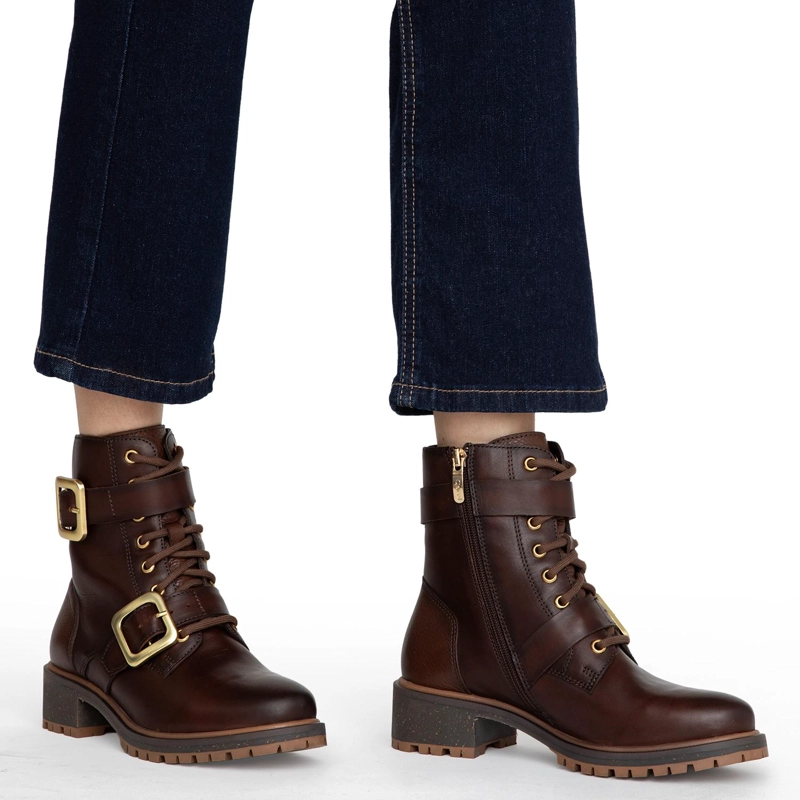 BOTIN DE CUERO MUJER GACEL CHOCOLATE LARA - 2