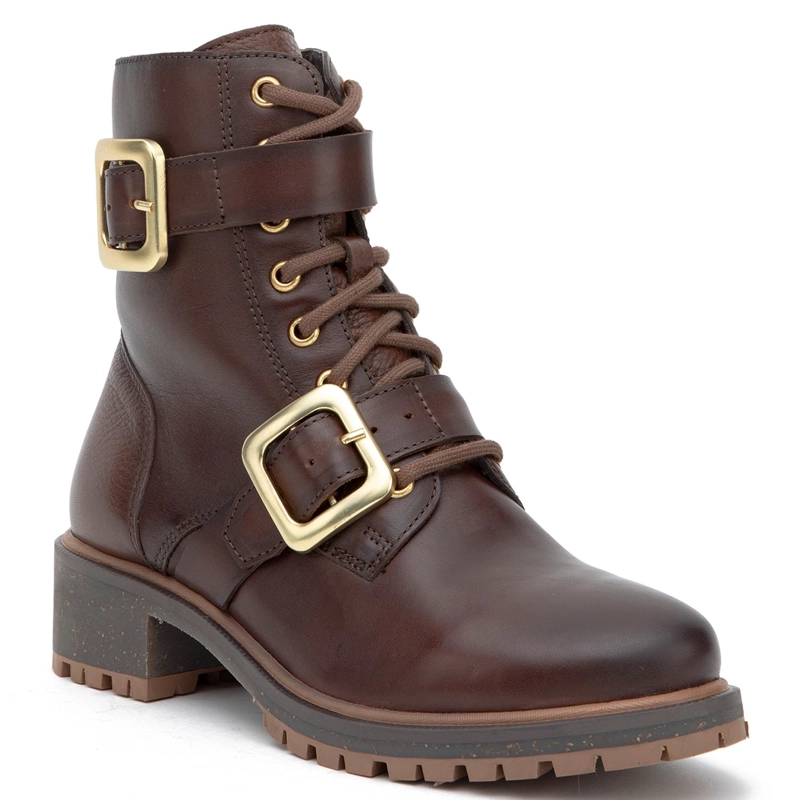BOTIN DE CUERO MUJER GACEL CHOCOLATE LARA - 3