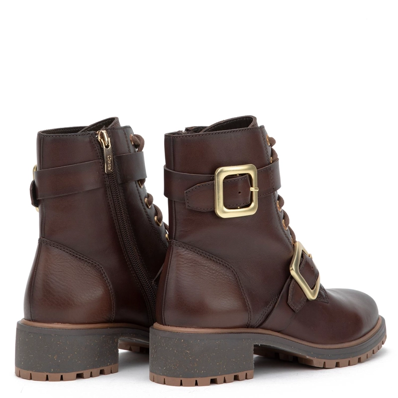 BOTIN DE CUERO MUJER GACEL CHOCOLATE LARA - 5