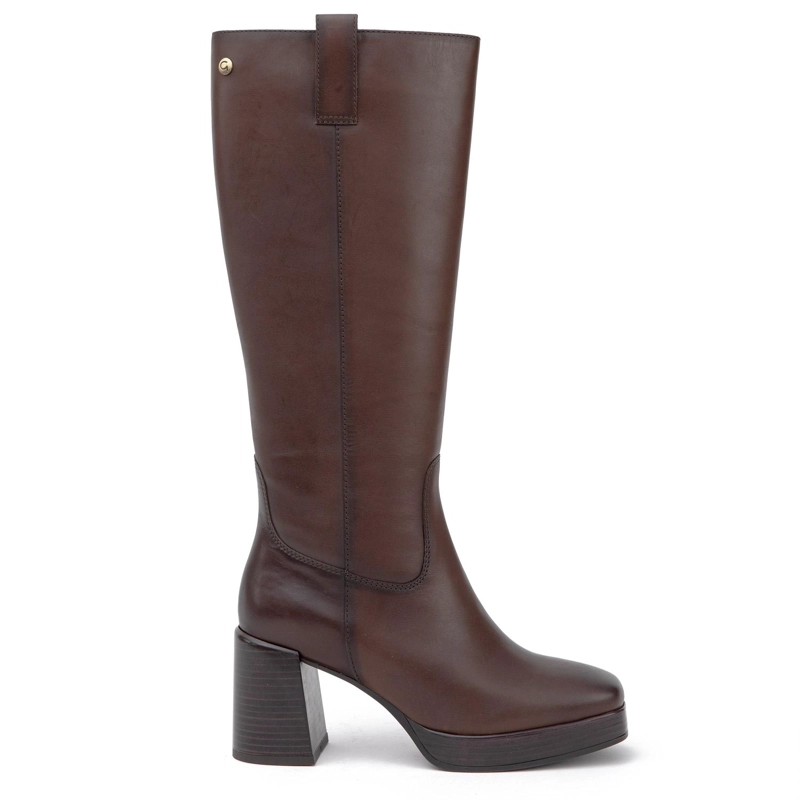 BOTA DE CUERO MUJER GACEL CHOCOLATE BRIONA 0660718 - 1