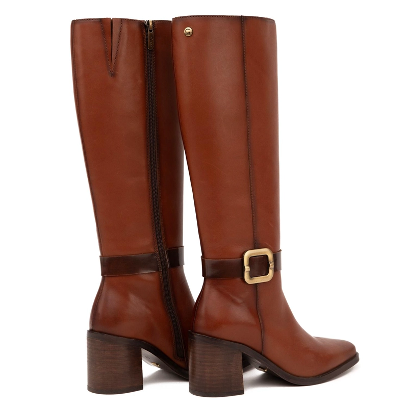 BOTA DE CUERO MUJER GACEL TOSTADO ASUNCION 0660706 - 5
