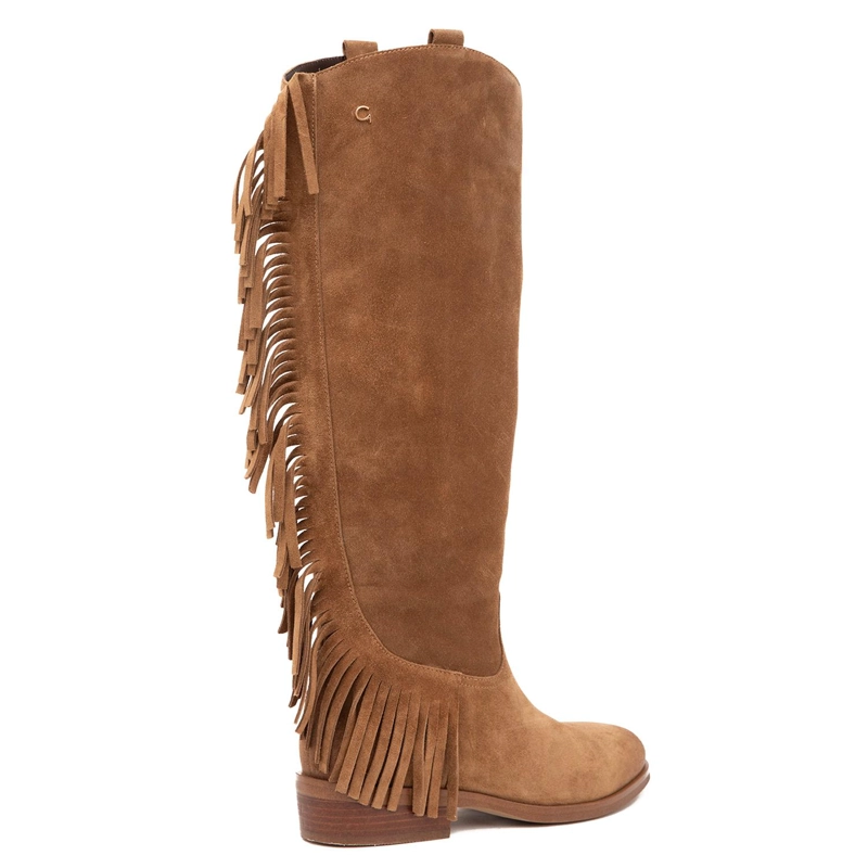 BOTA DE CUERO MUJER GACEL TAUPE MERY - 5
