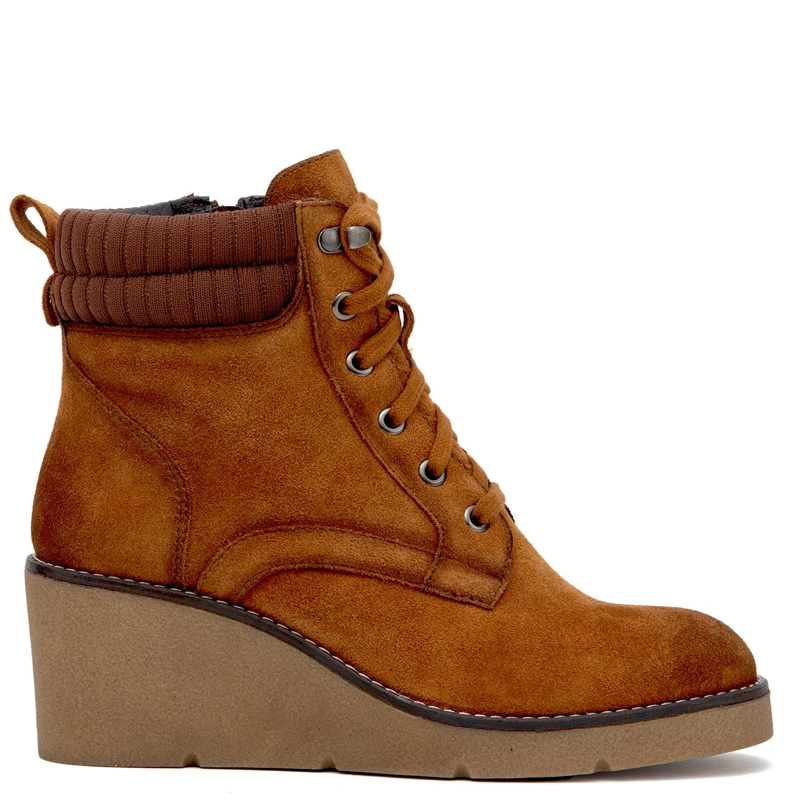 BOTIN DE CUERO MUJER GACEL TOSTADO LEDY 0660880 - 1