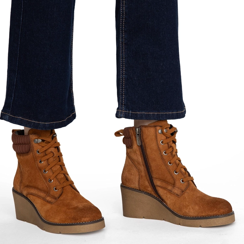 BOTIN DE CUERO MUJER GACEL TOSTADO LEDY 0660880 - 2