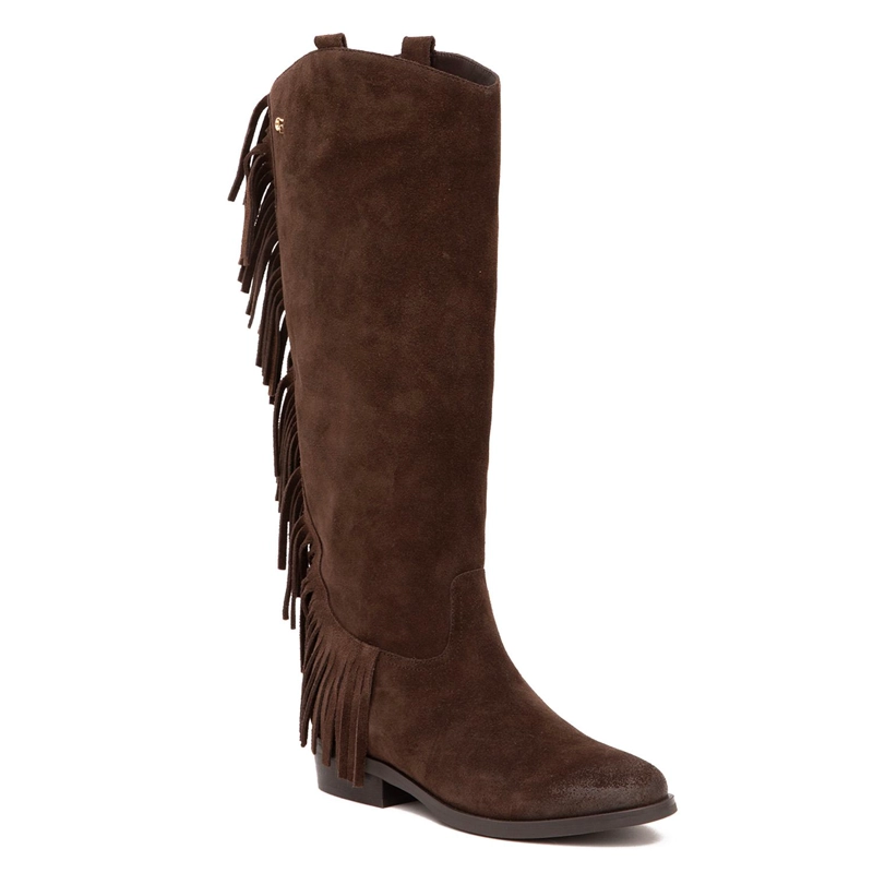 BOTA DE CUERO MUJER GACEL CHOCOLATE MERY - 3