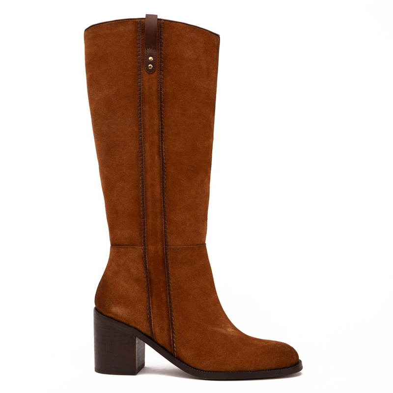 BOTA DE CUERO MUJER GACEL TOSTADO CHIARA 0660744 - 1