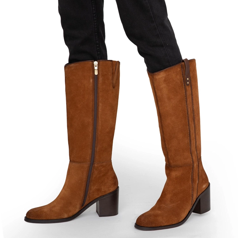 BOTA DE CUERO MUJER GACEL TOSTADO CHIARA 0660744 - 2