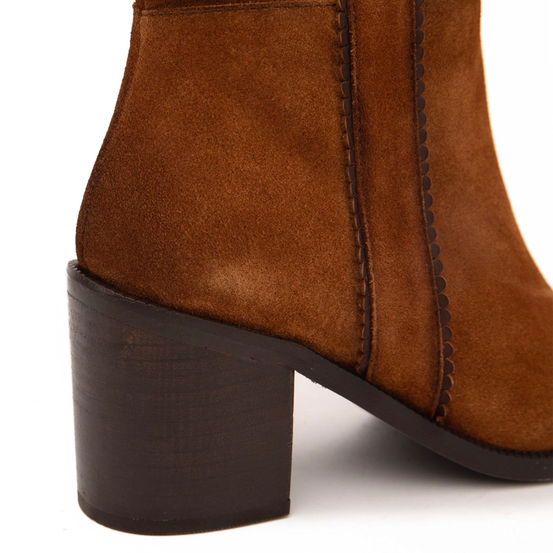 BOTA DE CUERO MUJER GACEL TOSTADO CHIARA 0660744 - 4