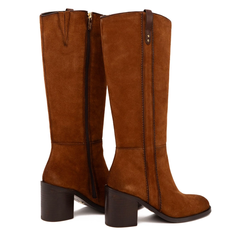 BOTA DE CUERO MUJER GACEL TOSTADO CHIARA 0660744 - 5