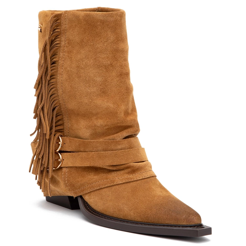 BOTIN DE CUERO MUJER GACEL CAMEL ZAHARA 0661061 - 3