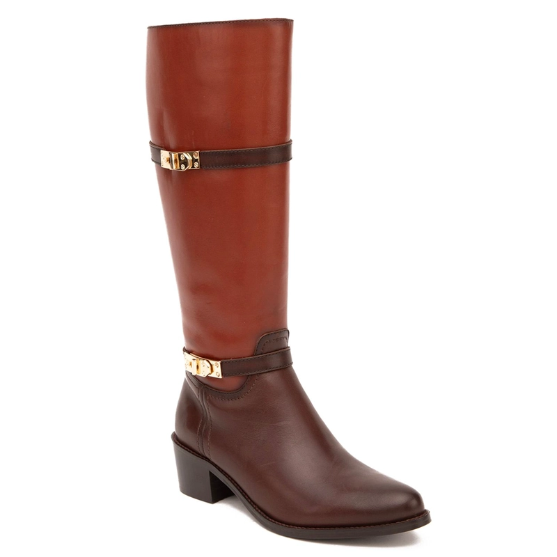 BOTA DE CUERO MUJER GACEL CHOCOLATE MONTANA 0660926 - 3