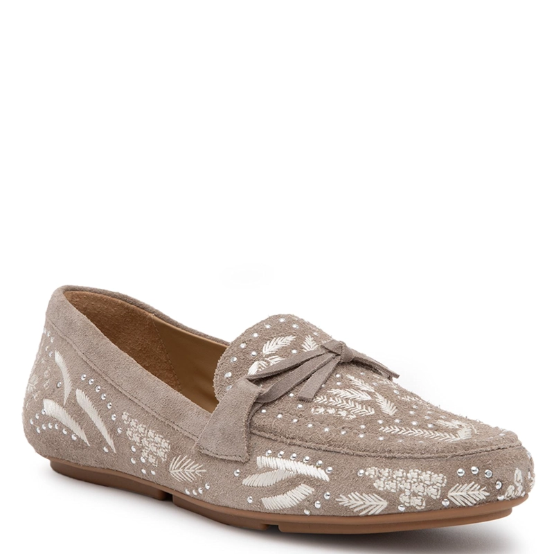 MOCASIN DE CUERO MUJER GACEL BEIGE LESLIE - 3