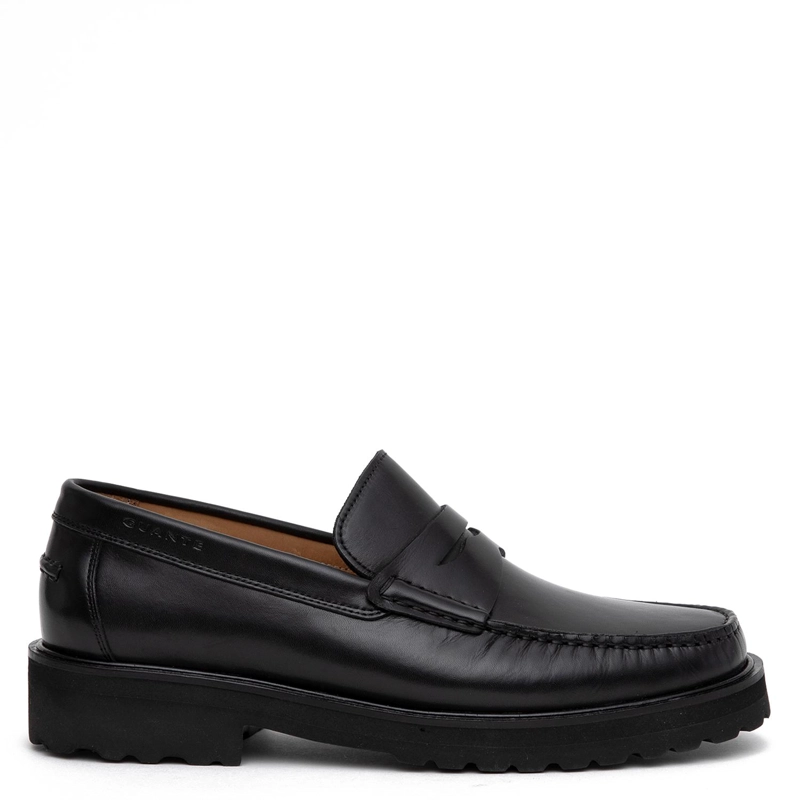 MOCASIN DE CUERO HOMBRE GUANTE NEGRO JOE - 1
