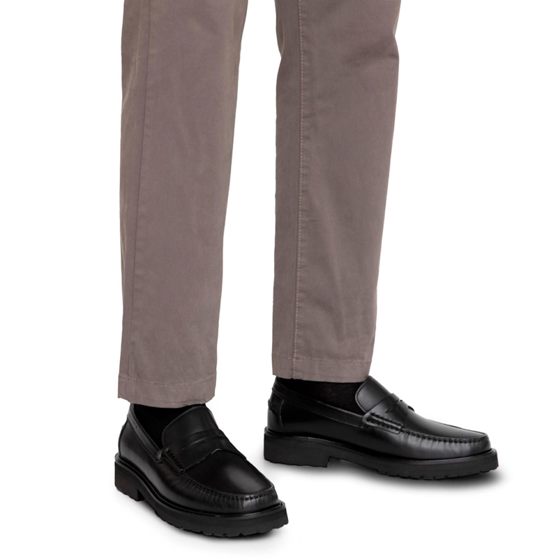 MOCASIN DE CUERO HOMBRE GUANTE NEGRO JOE - 2