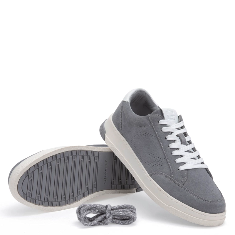 ZAPATILLA DE CUERO HOMBRE GUANTE GRIS OSLO 0036201 - 4