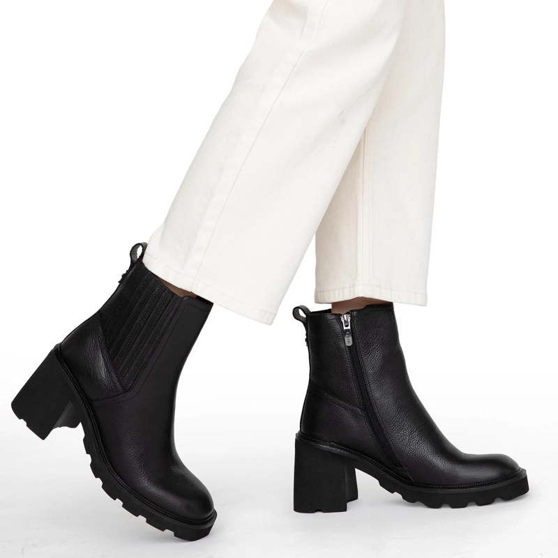 BOTIN DE CUERO MUJER GACEL NEGRO MACA - 2
