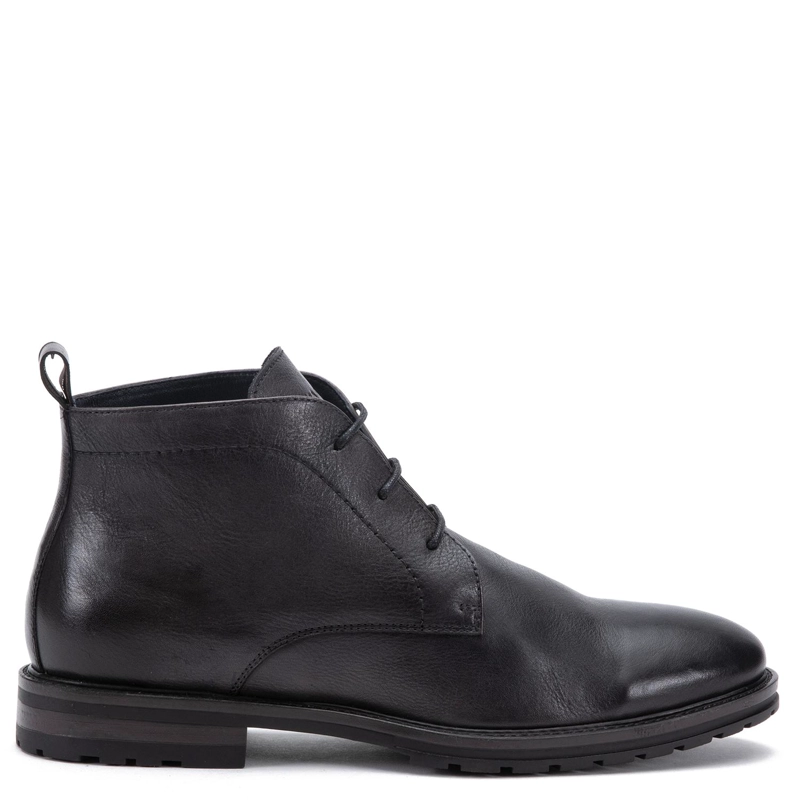 BOTIN DE CUERO HOMBRE GUANTE GRAFITO SOLLER - 1