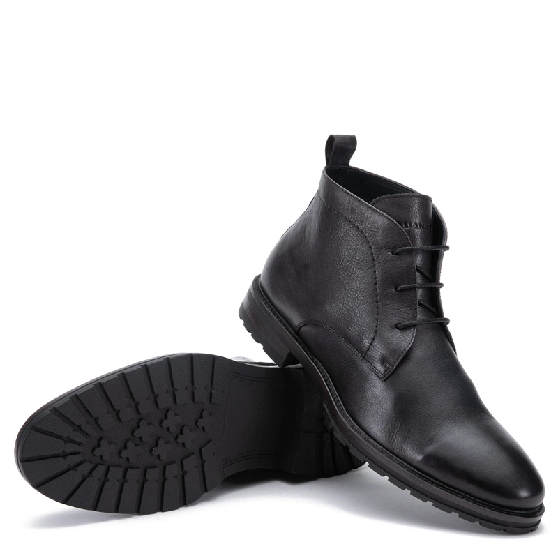 BOTIN DE CUERO HOMBRE GUANTE GRAFITO SOLLER - 4