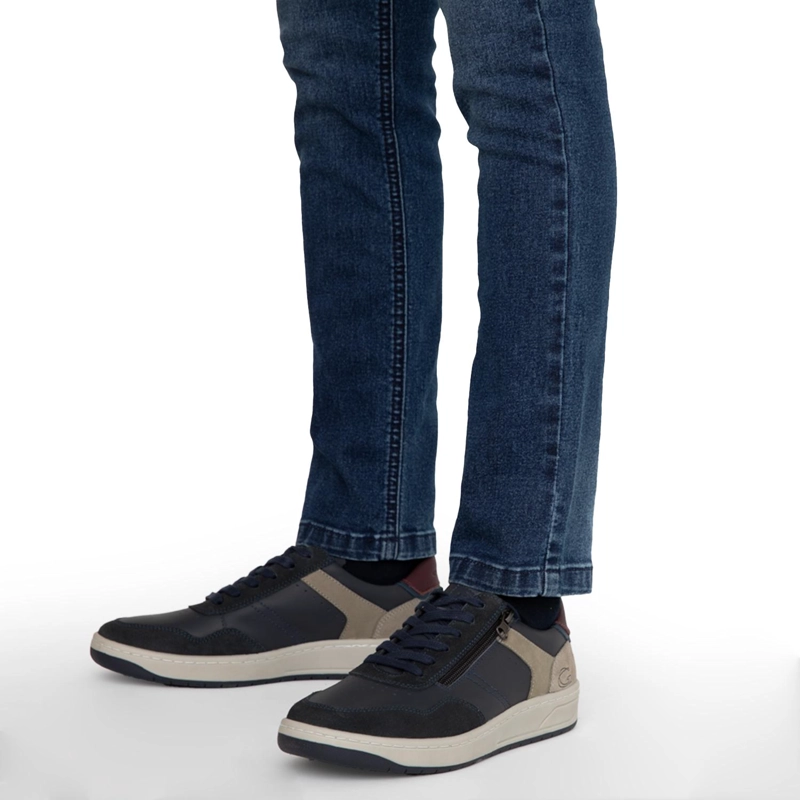 ZAPATILLA DE CUERO HOMBRE GUANTE PETROLEO TESLA - 2