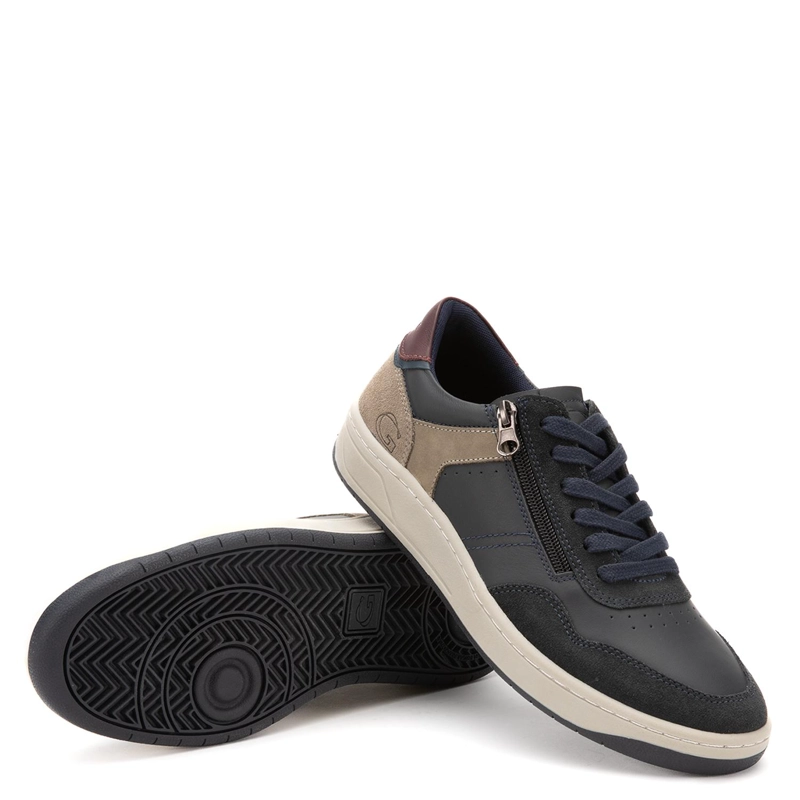 ZAPATILLA DE CUERO HOMBRE GUANTE PETROLEO TESLA - 4
